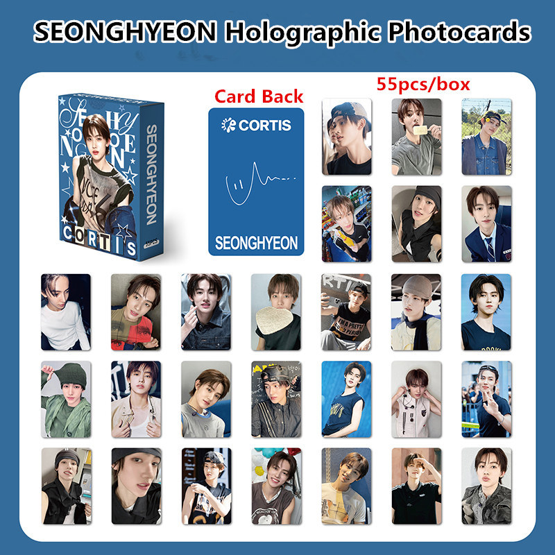 KPOP 55pcs/box CORTIS Photocards Holographic Card JAMES SEONGHYEON