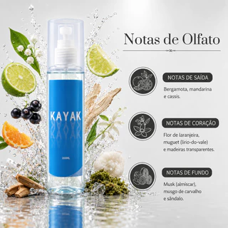 Kit Body Splash Masculino Essencial e Kayak 200ml – Fragrância para o Corpo com Estilo e Praticidade