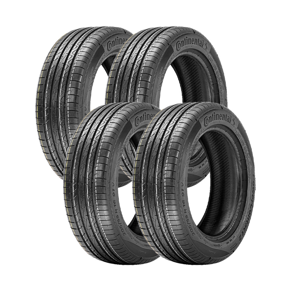 Jogo 4 Pneus Continental Aro 15 PowerContact 2 195/65R15 91H