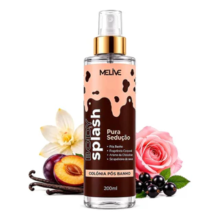 Body Splash Melive Pura Sedução Colônia Pós Banho 200ml