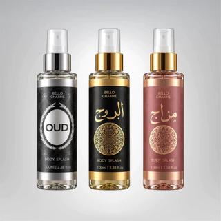 Kit 3 Body Splash Árabe Masculino Bello Charme 100ml