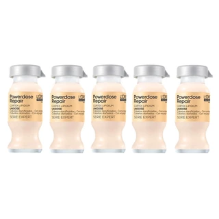 Kit L'Oréal Professionnel  Serie Expert Absolut Repair Lipidium Powerdose Ampola 10Ml - 5 Unidades em Oferta na Shopee