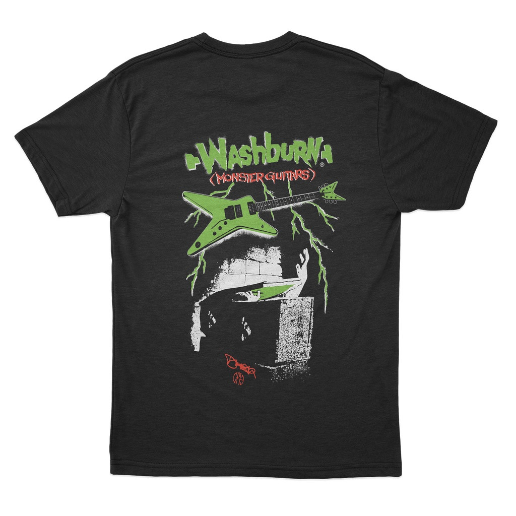 Camiseta Premium em Algodão Puro]GXG Camiseta Washburn Monster