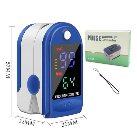 Oxímetro de Dedo de Pulso Digital Batimento Cardíaco Monitor de Frequência Olapam