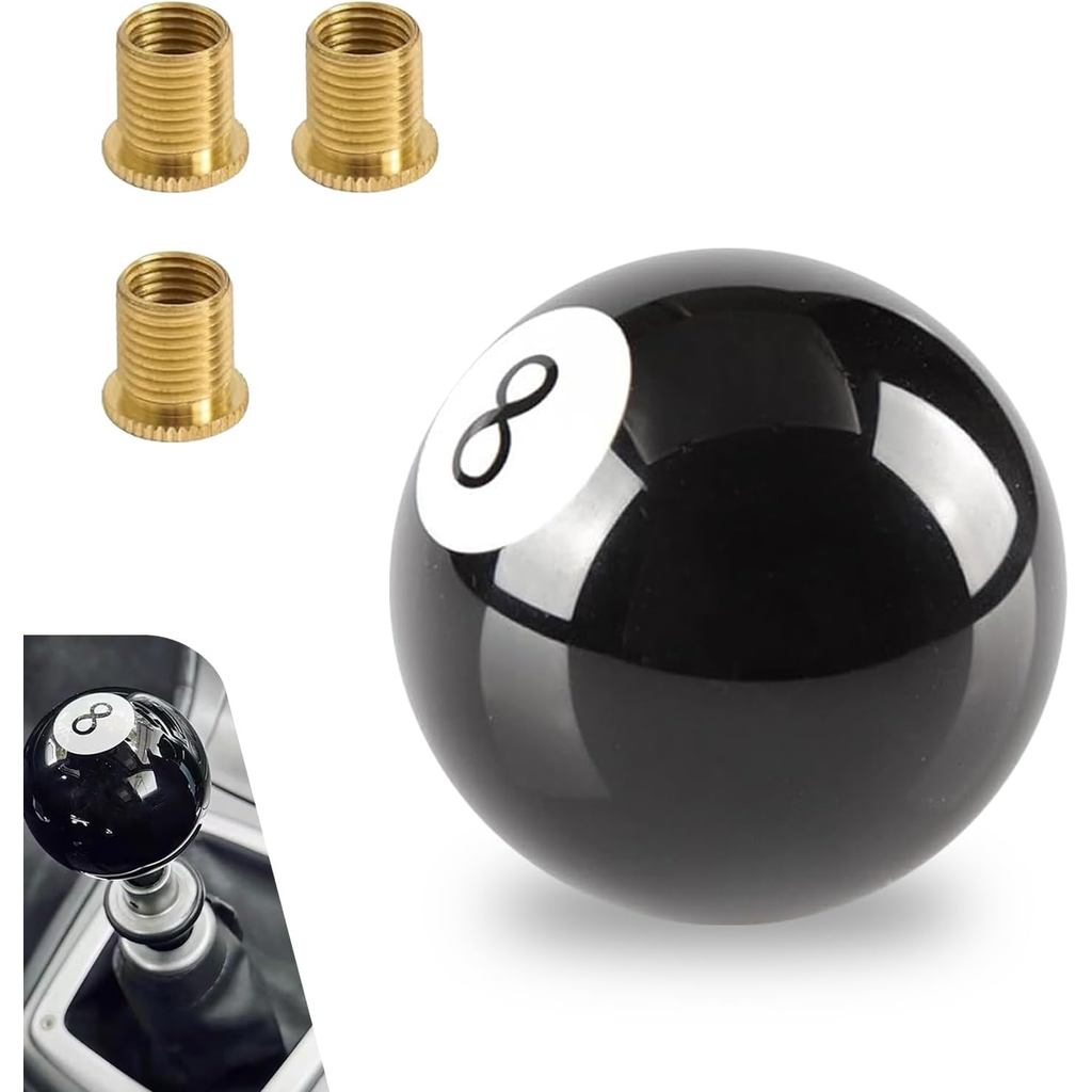 Manopla de Câmbio para Carro, Manopla Personalizada Estilo Bilhar de 8 Bolas, Kit de Modificação de Câmbio Manual Antide