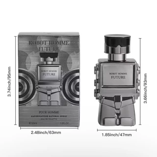 Perfume Masculino 30ml | Aroma Amadeirado Moderno | Frasco Estilo Robô