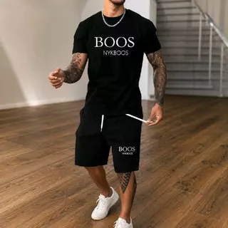 Kit Camiseta e Bermuda Tectel Masculino Estiloso e Confortável Para Lazer
