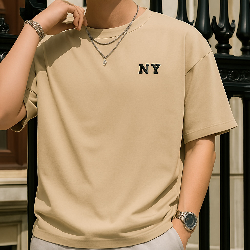 Camiseta Oversized Streetwear NY Básica GRIFE SHIRT