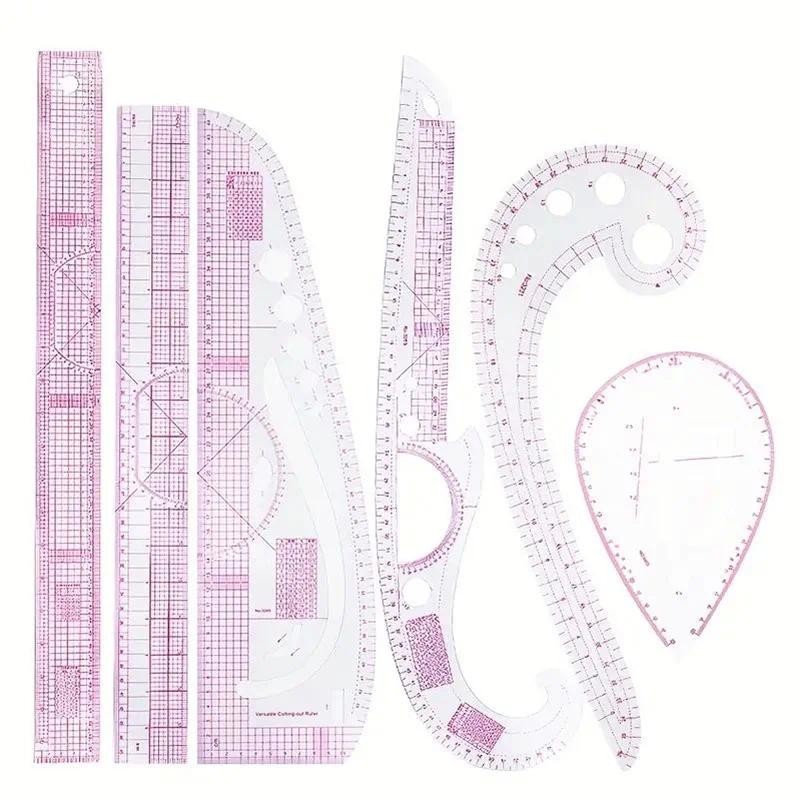 Advanced French Curve Ruler Set - Precision Metric Sewing and Tailoring ...
