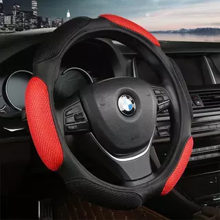 Capa Para Volante De Carro Antiderrapante Confortavel Fibra de Carbono Respirável Esponja Almofada Universal 38cm Carpei