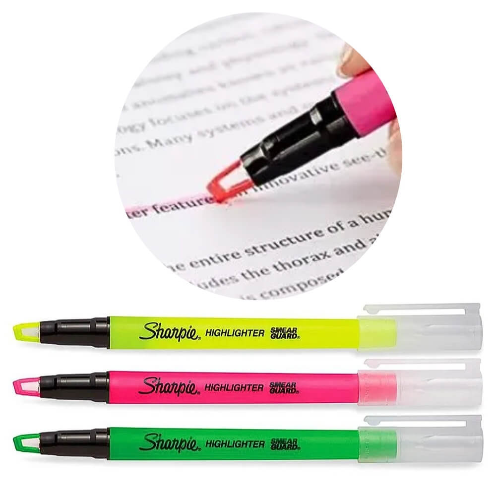 Marca Texto Clear View kit 3unid com Ponta Transparente | SHARPIE ...