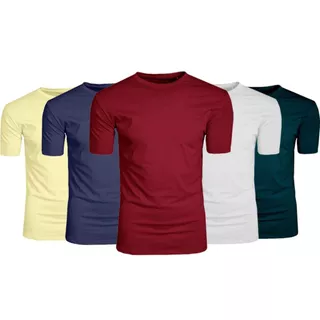 Camiseta Básica Slim Fit Casual Essencial Gola Redonda Ogochi