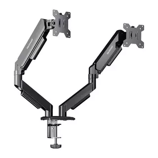 Suporte Articulado Para Dois Monitores Nbjohson GS-MRZ06, 13 Pol a 32 Pol, Preto, NB-GS-MRZ06-BK