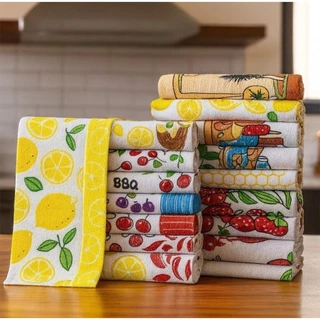 Kit 10 Panos de Prato Atoalhado Grande Super Absorvente 55x38cm 100% Algodão