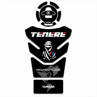 Adesivo Protetor Tanque Tankpad e Bocal 3d Resinado para Moto Yamaha Tenere 250 2016 a 2019 MS190