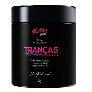 cera Modeladora Tranças Incolor Cabelo Box Braid Baby Hair Nagô Boxeadora Baby Hair low Poo 1kg monster barber