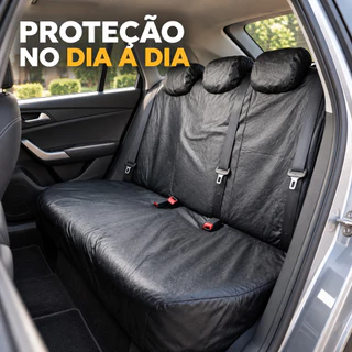 Capa Banco Traseiro Universal Couro Sintético Durável Proteção Automotiva