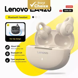 Fones De Ouvido Lenovo EA420 Sport Bluetooth 5.4 Sem Fio Com Microfone TWS Em Forma De U Tipo De Clipe Controle De Toque