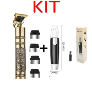 KIT masculino - Barbeador e aparador de pelos Maquina cortar cabelo marisa em Oferta na Shopee
