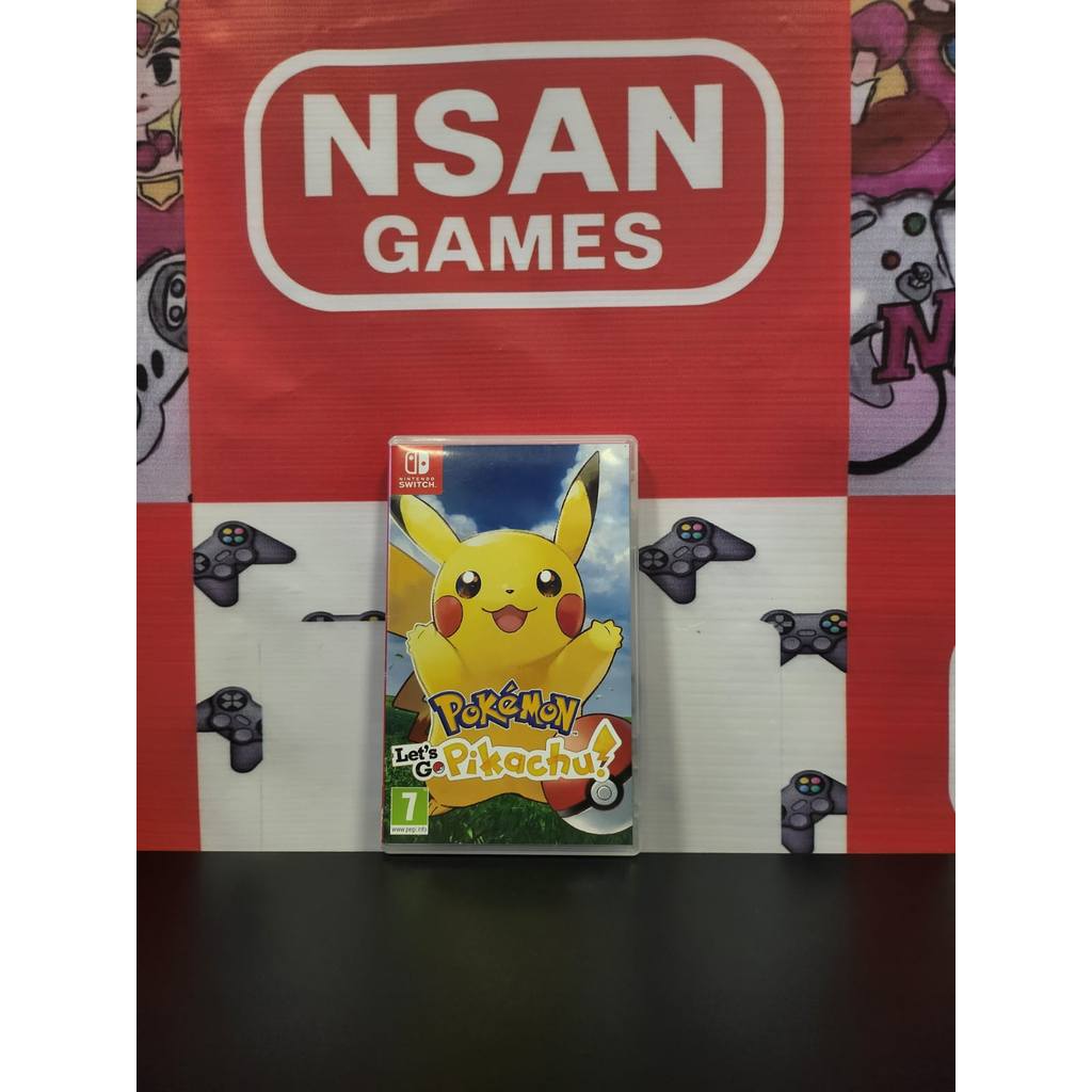 pokemon lets go pikachu nintendo switch em Promoção na Shopee