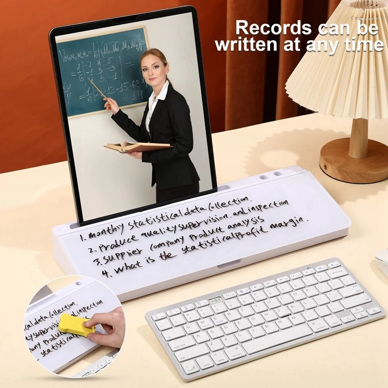 Quadro Branco Semanal , Calendário , Organizadores De Mesa Com Suporte Para Teclado De Computador Gaveta , Escritório , — foto 3 de 4