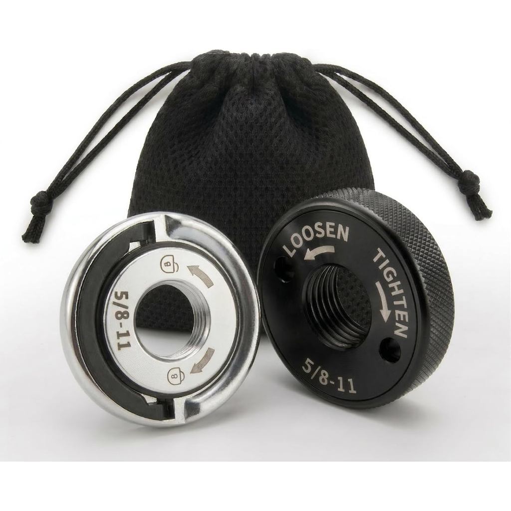 Kit de Porcas de Flange para Esmerilhadeira Angular 5/8"-11, Porca de Travamento de Troca Rápida para Esmerilhadeira, Su