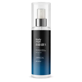 Body Splash Masculino BARBARIUS 200ml ORIGINAL - Frescor Cítrico, Sofisticação Aromática, Rastro Amadeirado