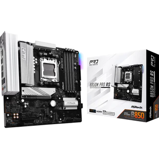 Placa Mãe Asrock Am5 B850m Pro Rs M-atx 4xddr5 256gb 4xusb2.0 3xusb3.2 1xusb3.2 Tipo-c Hdmi/dp Rede Giga 3xm.2 Nvme