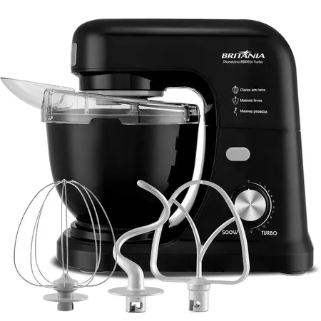 Batedeira planetária britânia bbpe01 12 velocidades 4l 500w