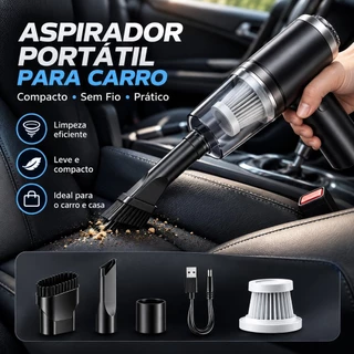 Aspirador 3 em 1 De Pó Usb Portátil Completo Premium Carro E Casa 2000mAh