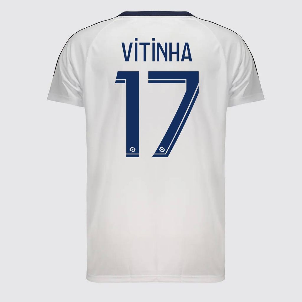 Camisa PSG Dryfit Branca 17 Vitinha | Shopee Brasil