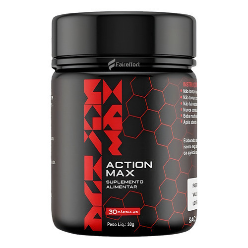 Action Max - 1 Pote Com 30 Capsulas - Original Com Nota | Shopee Brasil