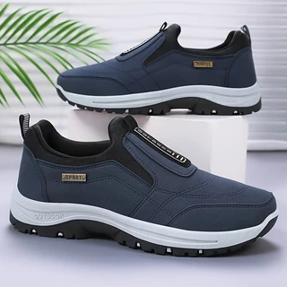 Tênis Casual Masculino Slip On Confortável Calce Fácil Solado Antiderrapante