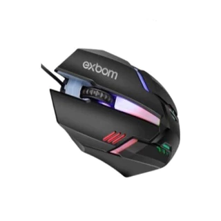 Mouse Gamer Led Rgb 7 Cores Com Fio Usb 1200dpi Ms-62 Exbom