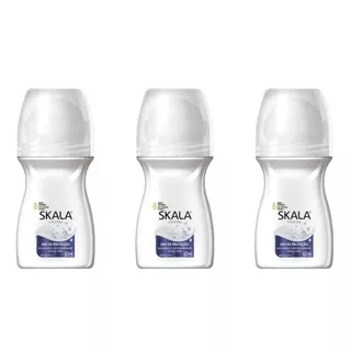 Kit C/3 Desodorantes Skala Cristal Roll-on 60ml