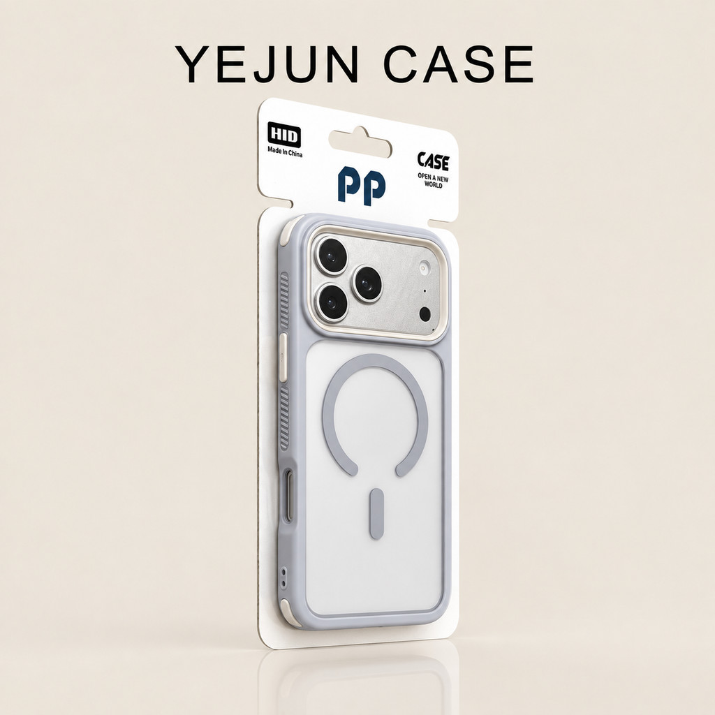 [YEJUN CASE]Capinha Acrílica Magnética MagSafe iPhone 18 17 16 15 14 13 ...