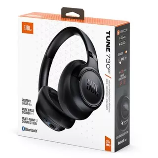 Fone de Ouvido Bluetooth JBL Tune 730BT Headphones Over-ear Preto