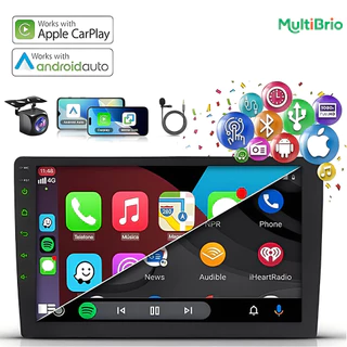 Versão Superior Automotive 2 Din Multimedia Android 7”9”4G+64G Qled Estéreo Rádio GPS Bluetooth Carplay Camera de Ré em Oferta na Shopee