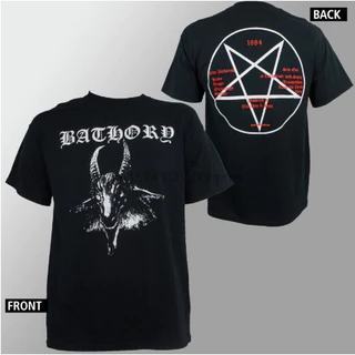 [Camiseta Premium em Algodão Puro]GXG Blusa Camisa Camiseta Authentic Bathory Cabra Pentagrama