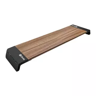 Suporte Mesa Monitor Zinnia Lumna 100 VPro c/ Porta Conexões 650x200x60 Preto ZNO-LMNA100PRO-BL01 em Oferta na Shopee
