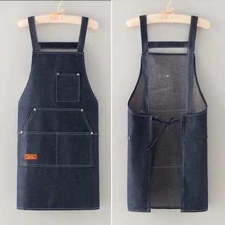 Avental de Cozinha Jeans Luwave Respirável Premium Moderno