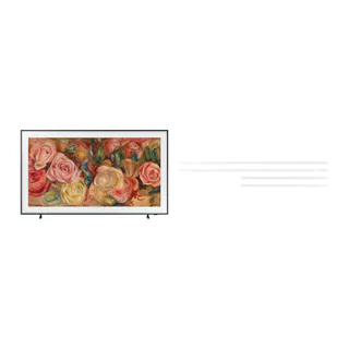 Smart Big TV 75" QLED 4K The Frame 75LS03D + Moldura para Smart TV 75" The Frame cor branco