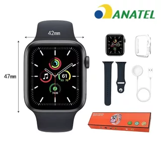 Smartwatch W10T Mini 1.85" Bluetooth Chamadas IP68 ECG NFC em Oferta na Shopee