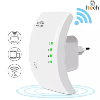 Repetidor Wireless Amplificador De Sinal Wifi 300/mbps Ultra Rápido sinal forte-itech