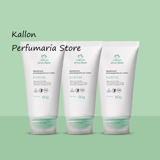 Kit Desodorante em Creme Erva Doce 80g cada (3 unidades), Antitranspirante, Natura Cosméticos