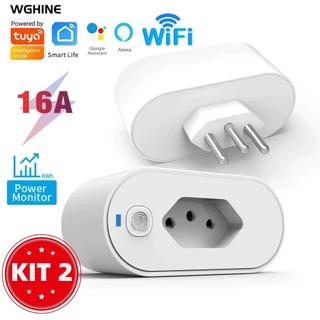 KIT1/2/3 SMART PLUG-Adaptador de soquete Wi-Fi Tuya Smart Life App Control Alexa Google Home Adaptador de soquete 16A