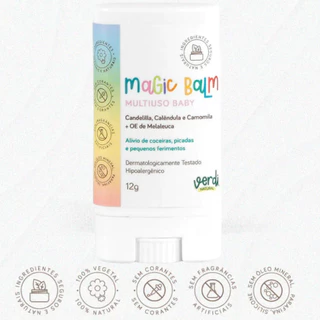 Magic Balm Bálsamo Multiuso para Alívio de Picadas e Coceiras - Verdi Natural - Envio Imediato