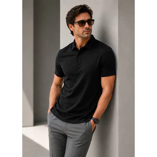 Camisa Polo Masculina Em Poliamida Tecido Tecnologico Plus Clout