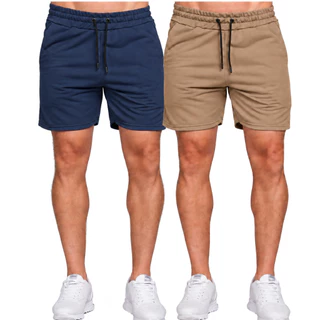 Kit 2 Bermudas Masculina Mauricinho Básica com Bolso Adulto Verão