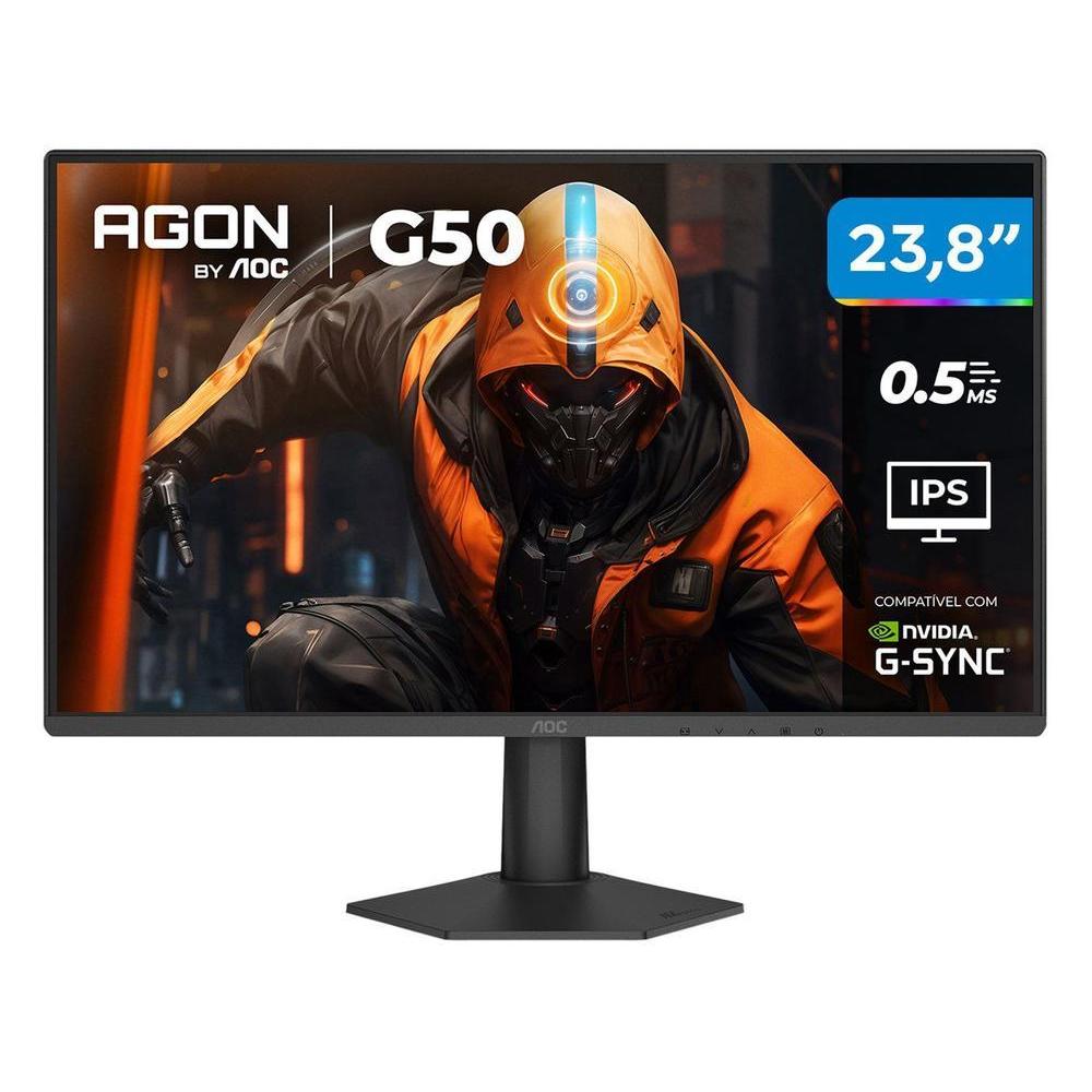 Monitor Gamer AOC 23,8" Full HD 144Hz Agon G50 IPS 0,5ms 24G50F57
